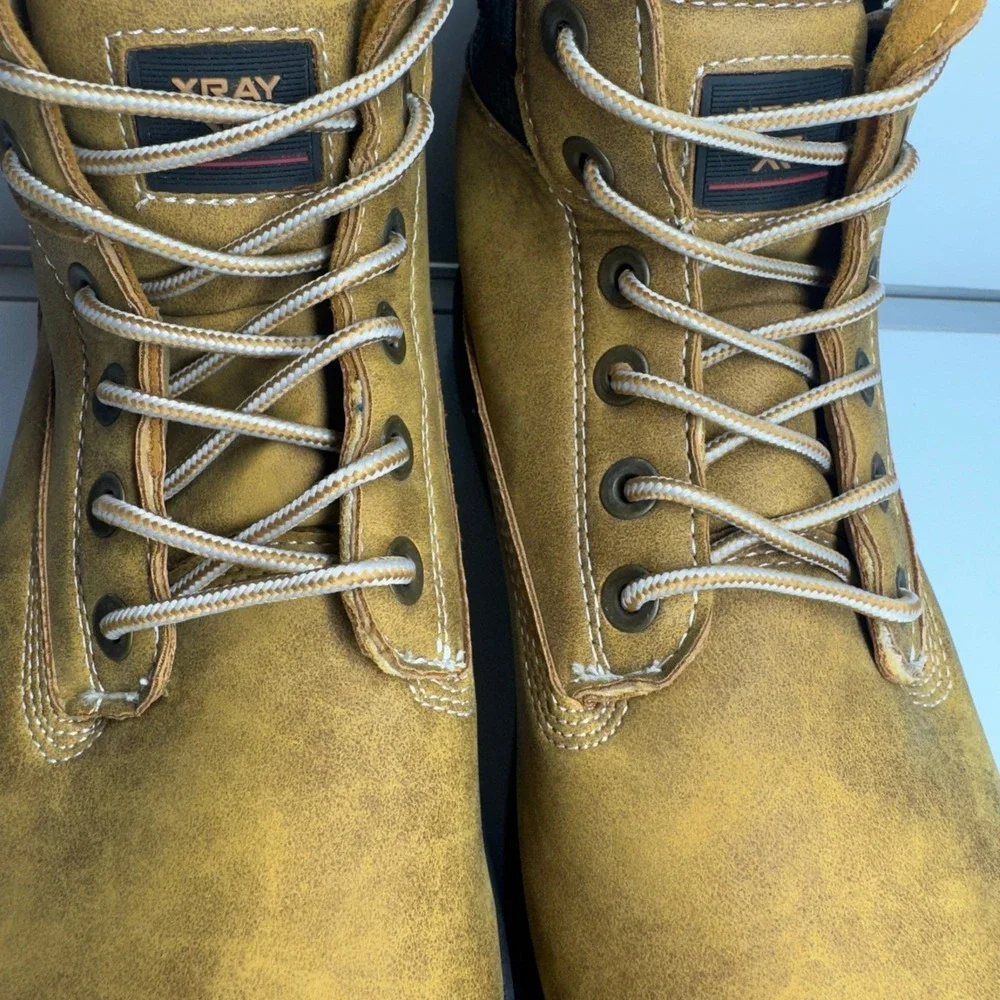 XRAY Men's Work Boots Tan Lace Up Ankle Fashion Boots‎ Size 11